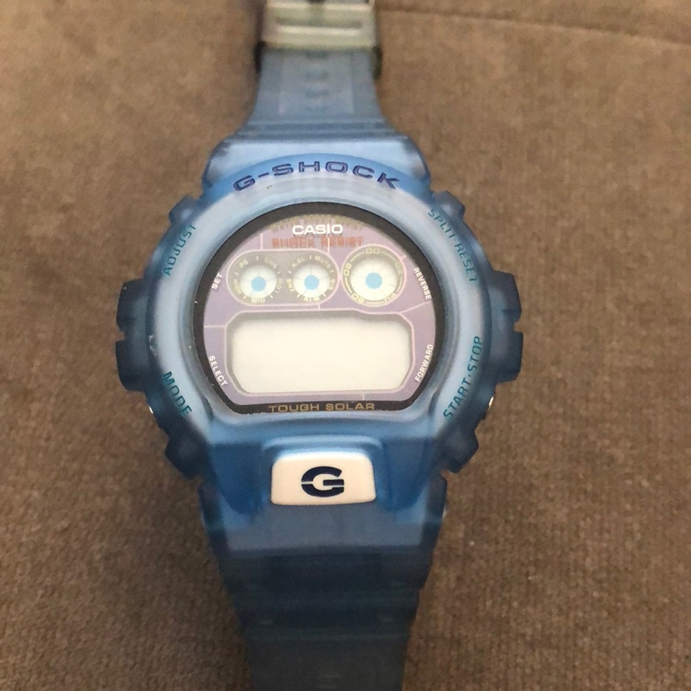 Light blue G-Shock watch